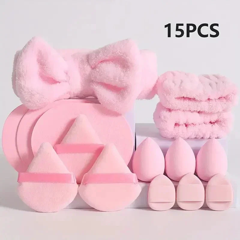 12/15Pcs Makeup Sponge Blender Set with Accessories for Flawless Foundation