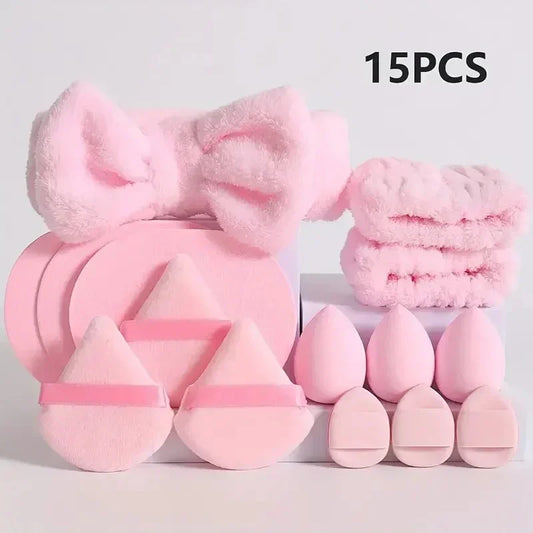12/15Pcs Makeup Sponge Blender Set with Accessories for Flawless Foundation
