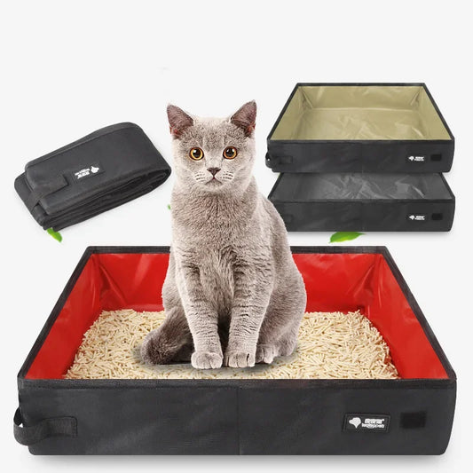 Portable Folding Travel Pet Litter Box Waterproof Dog Cat Potty