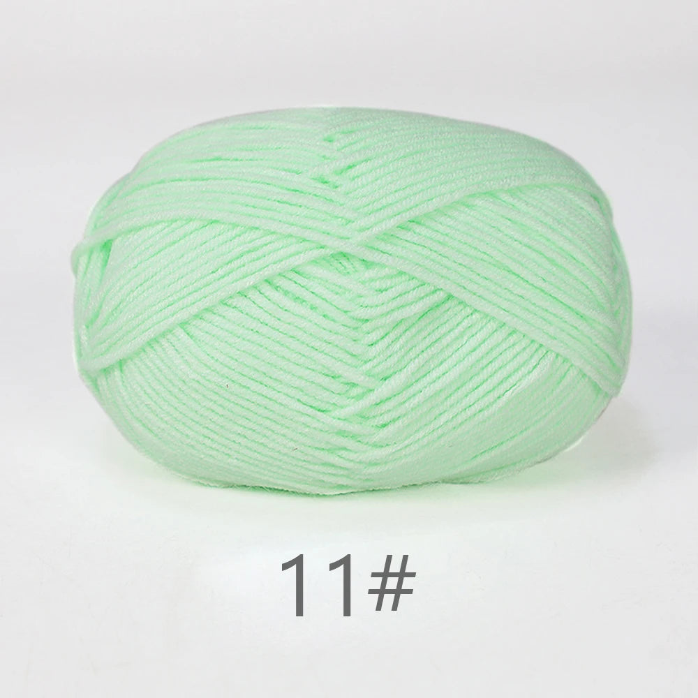 A1-1 50g Set Soft Milk Cotton Yarn for Knitting and Crochet