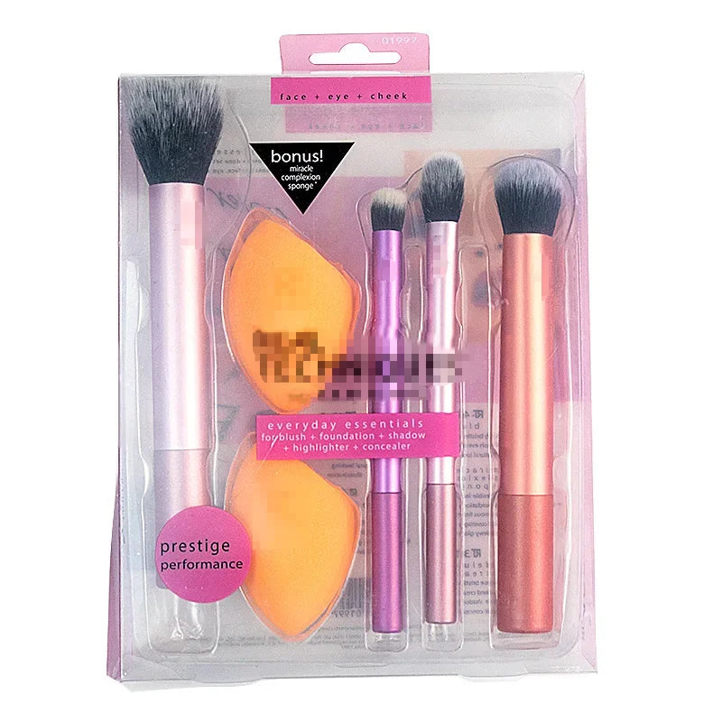 Popular Full Set of Makeup Brush Set Powder Blusher Brush Halo Dye Brush Eye Shadow Brush Beauty Egg