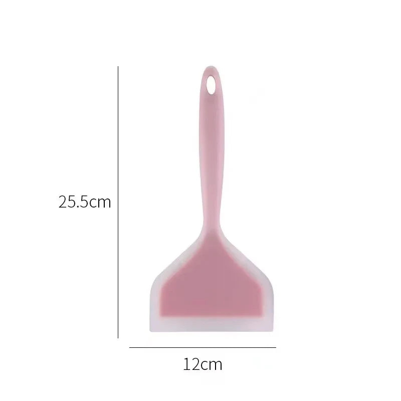 1pc Silicone Spatula Cooking Utensils Beef Meat Egg Kitchen Scraper Wide Pizza Cooking Tools Shovel Non-stick Spatula