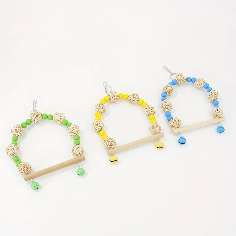 Bird Toy Swing Parrot Toy Swing Supplies Parrot Hammock Pet Toy Pet Supplies accesorios para pájaros  попугаи