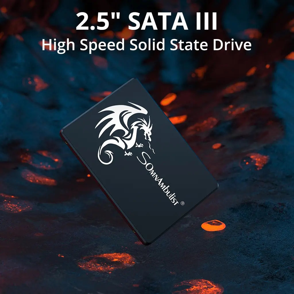 Unidad de estado sólido interna Sata3 de 2,5 pulgadas, 128 GB, 256 GB, 512 GB, 1 TB, 2 TB, SSD SomnAmbulist para PC y portátil, 120 GB, 240 GB, 480 GB, 960 GB