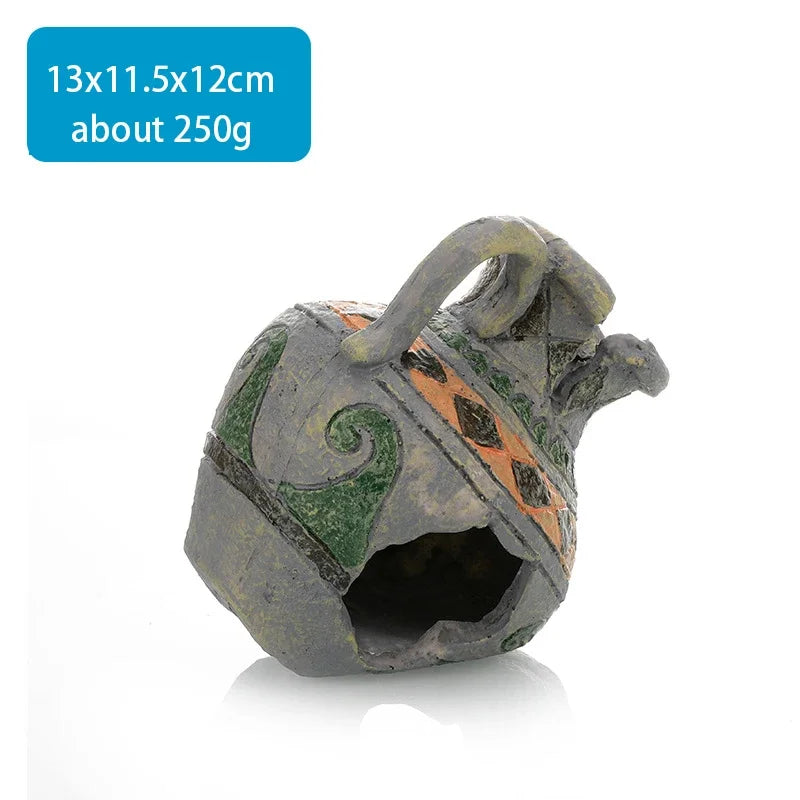 Fish Tank Landscaping Ornaments Aquarium Decoration Cartoon Underwater World Crab Restaurant Pineapple House Reptile Rest Home