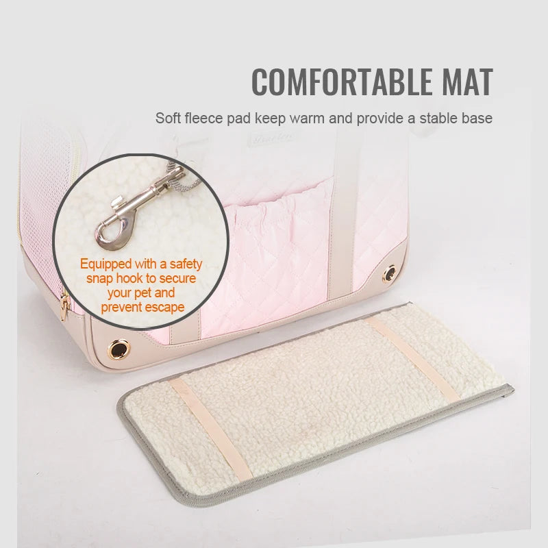 Truelove Fashion Pet Carrier Handbag Out of Portable Bag Space Cabin Hug Cat Dog Artifacts Out Bag Backpack Pet Box Cage TLX6971