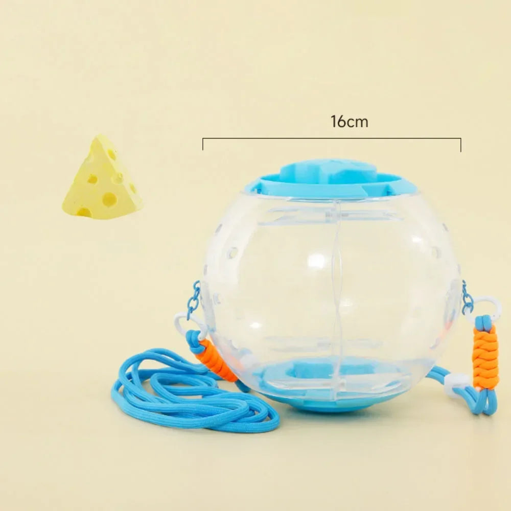 Hamster Outdoor Carrying Ball Hamster Exercise Running Ball with Straps Small Pet Hamster Carrying Supplies