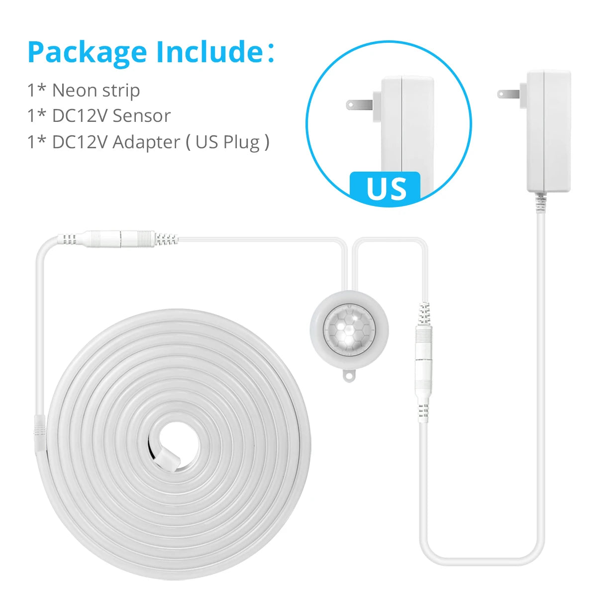 Smart Wireless PIR Motion Sensor LED Strip Light Neon Sign