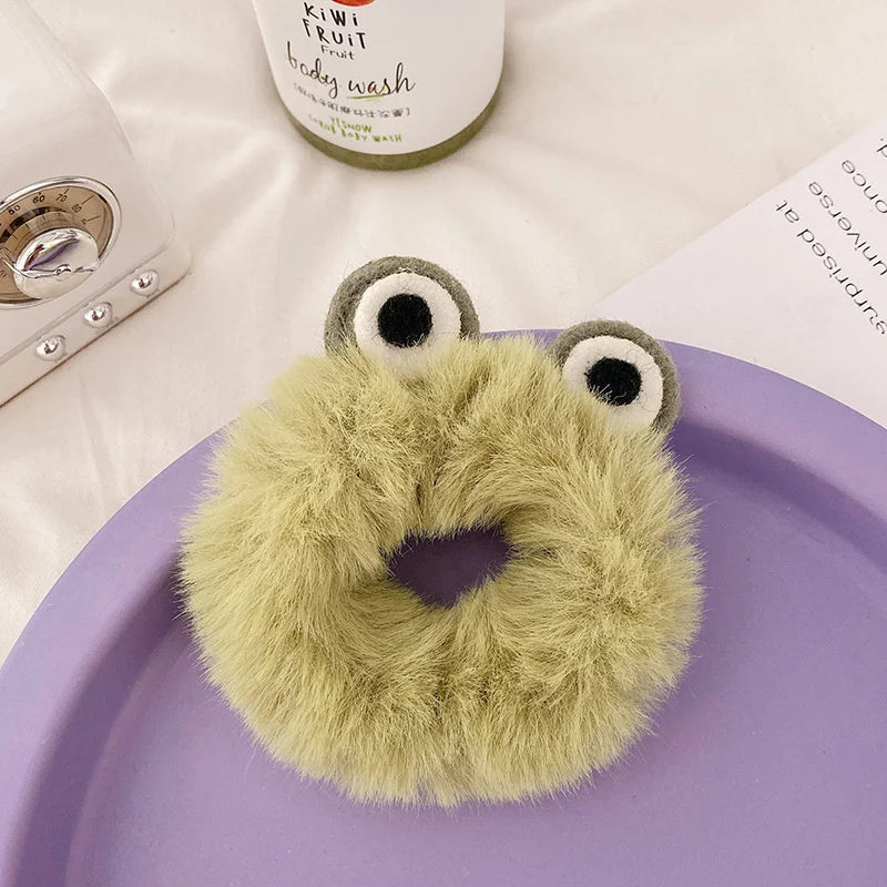 1PC Girl Hair Accessories Plush Rabbit Ears Elastic Hair Rope