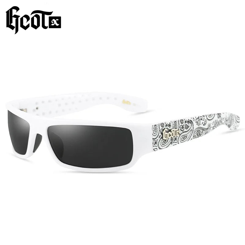 GCOTX Trendy Brand Motorcycle Gangster Style Hip Hop Fashion Polarized Sunglasses women men 2024 High quality trending product