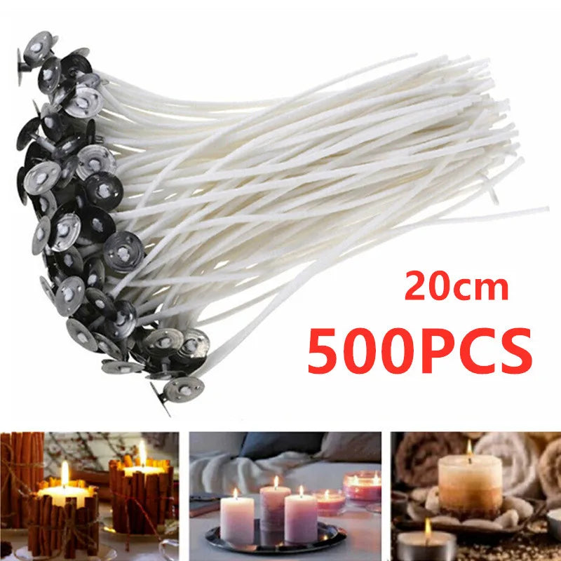 DIY Wax Core 61 M Long Cotton Woven Candle Lamp Wick Kit