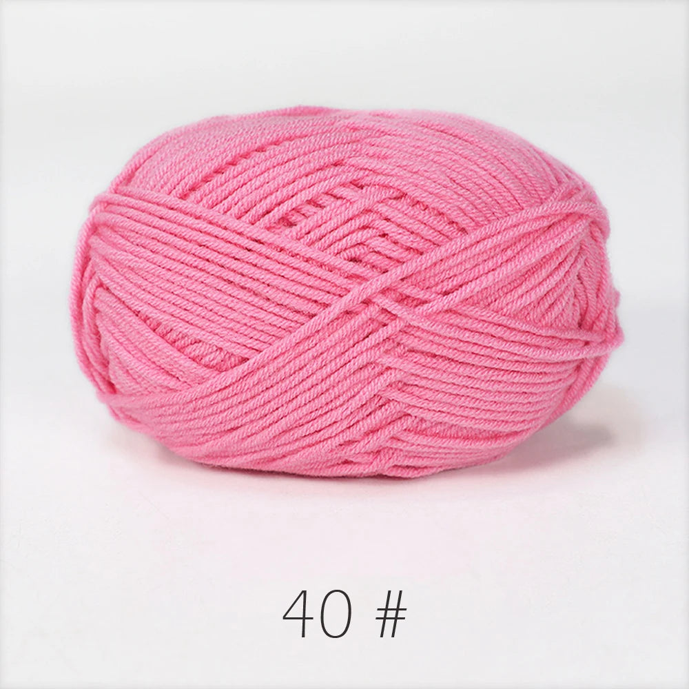 A1-1 50g Set Soft Milk Cotton Yarn for Knitting and Crochet