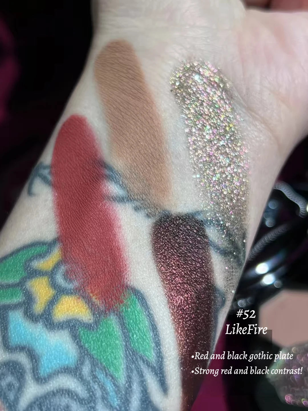 Girlcult Vegan 4 Color Eyeshadow Palette Shimmer Matte Chameleon Makeup for Halloween and Everyday Looks