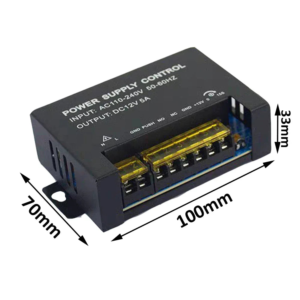DC 12V Door Access Control Power Supply Switch 3A 5A for Electric Lock RFID Fingerprint Systems