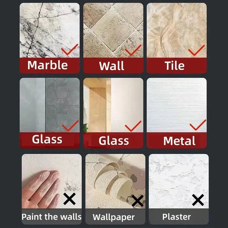 5/10/20Pcs Self-Adhesive Transparent Wall Hooks for Kitchen Bathroom Towel Key Rack