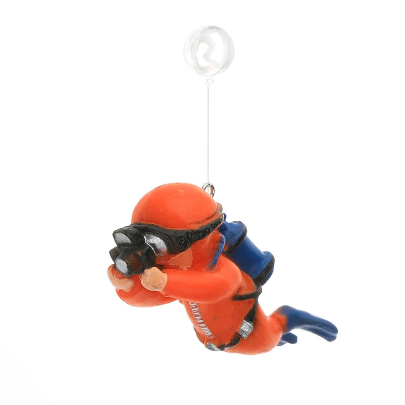 Floating Diver Aquarium Ornament - Realistic Submarine Diver Decoration for Fish Tank, Adds Fun & Style to Your Aquatic Setup