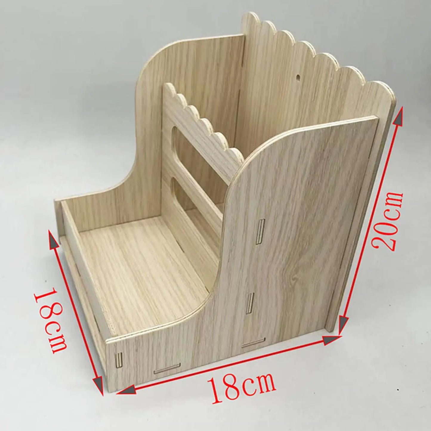 Hay Feeder Wood Grass Holder Multipurpose Guinea Pigs Food Dispenser Food Feeding Manger for Small Pets Bunny Hamsters