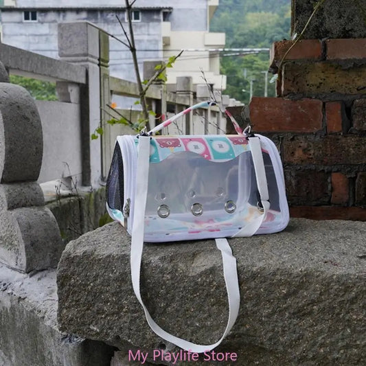 Pet Carriers Bag Portable Bag Parrots Bird Carrier Bag Outgoing Outdoor Travel Pet Parrots Handbag with Standing Perch