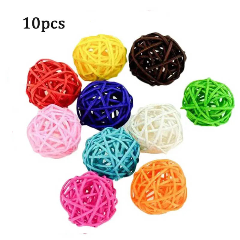 Bird Training Toys Funny Mini Skateboard Bell Ball Vine Balls Parrot Puzzle Toy Intellectual Development Bird Supplies