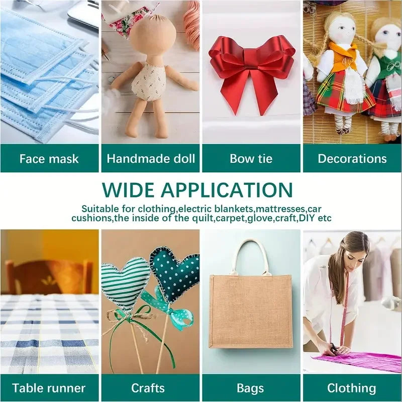 Non-Woven Adhesive Lining Roll Lightweight Polyester Single-Sided Interface for DIY Crafts and Home Decoration