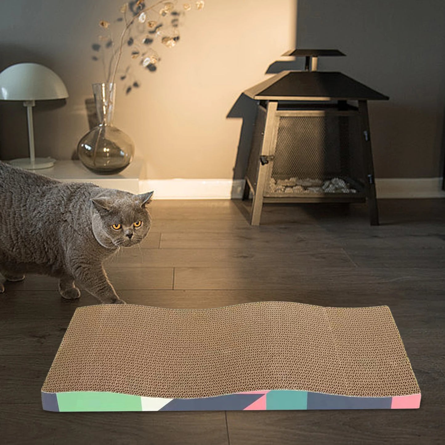 Cat Scratchers Cardboard Cat Scratching Board Durable Grind Claws Corrugated Paper Pets Sofa for Indoor Cats Kittens 고양이 스크래처