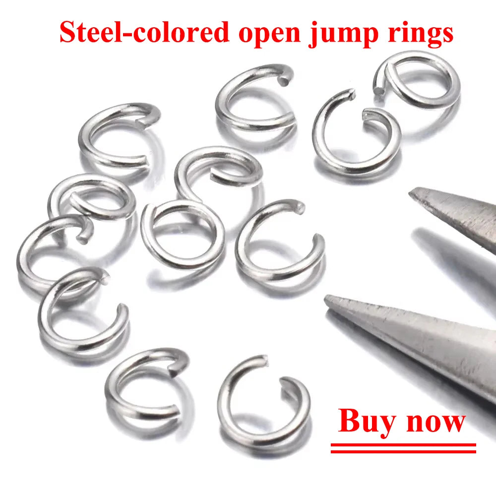 100 Pieces Stainless Steel 18K Gold Plated Link Cable Chain with Lobster Clasp for DIY Jewelry Adjustable Necklace Supplies