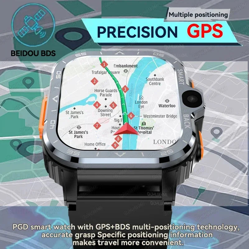 2025 New 5G SIM Card Small Fast Internet Smart Watch HD Dual Camera 64GB ROM NFC GPS WiFi Google Play Smart Bracelets For XIAOMI