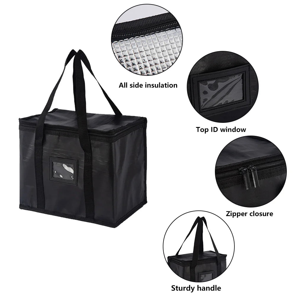 Insulated Thermal Cooler Bag – Large Lunch Tote for Food & Drinks, Ideal for Picnics or Work