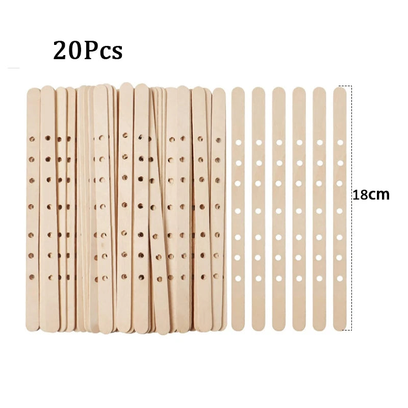 120Pcs Waxed Cotton Candle Wicks with Stand for DIY Candle Making Supplies