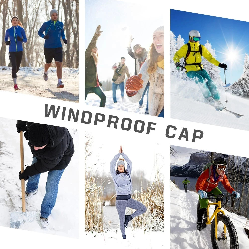 1Pcs Skull Cap Helmet Liner Running Beanie for Thermal Retention and Moisture Wicking