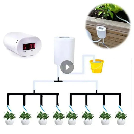 Sistema de riego automático para interiores, controlador de bomba para muchas macetas, sistema de riego por goteo para flores, aspersor para plantas, herramienta de jardín