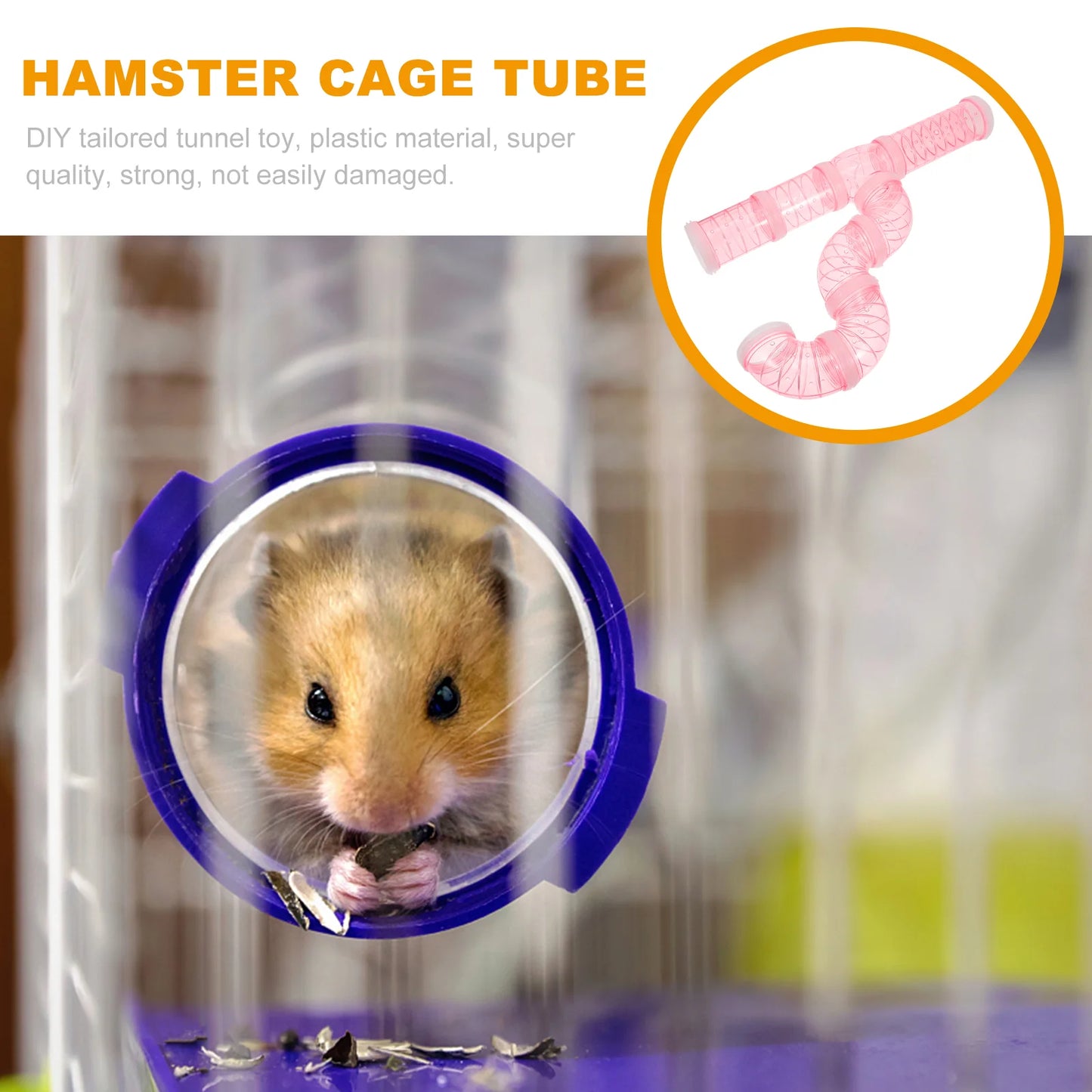 Hamster Tubes Cage Tunnel Tunnels Tube Accessories Pet Diy External Ferret Kit Guinea Set Connection Rat Hideout Maze
