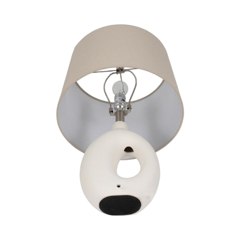 Sagebrook Home 23" Open Cut Out Table Lamp (2-Pieces) - White/Beige