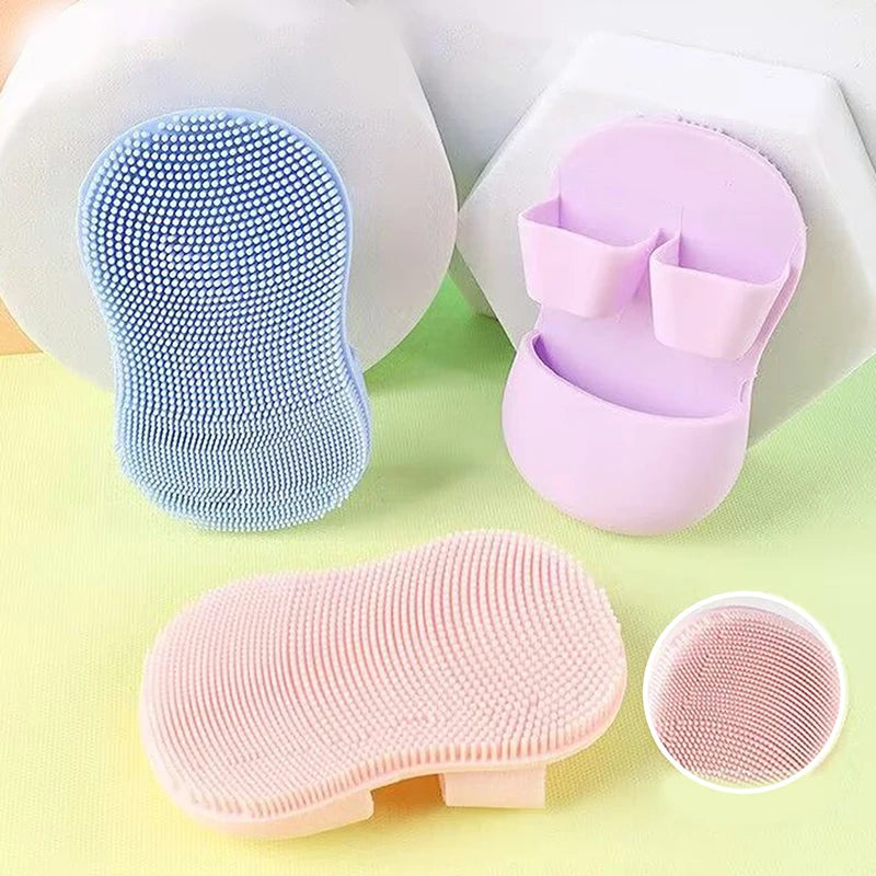 3PCS Mini Finger Face Washing Brush Soft Silicone Face Brush Nose Clean Remove Makeup Wash Facial Cleansing Cosmetic Brush Tool