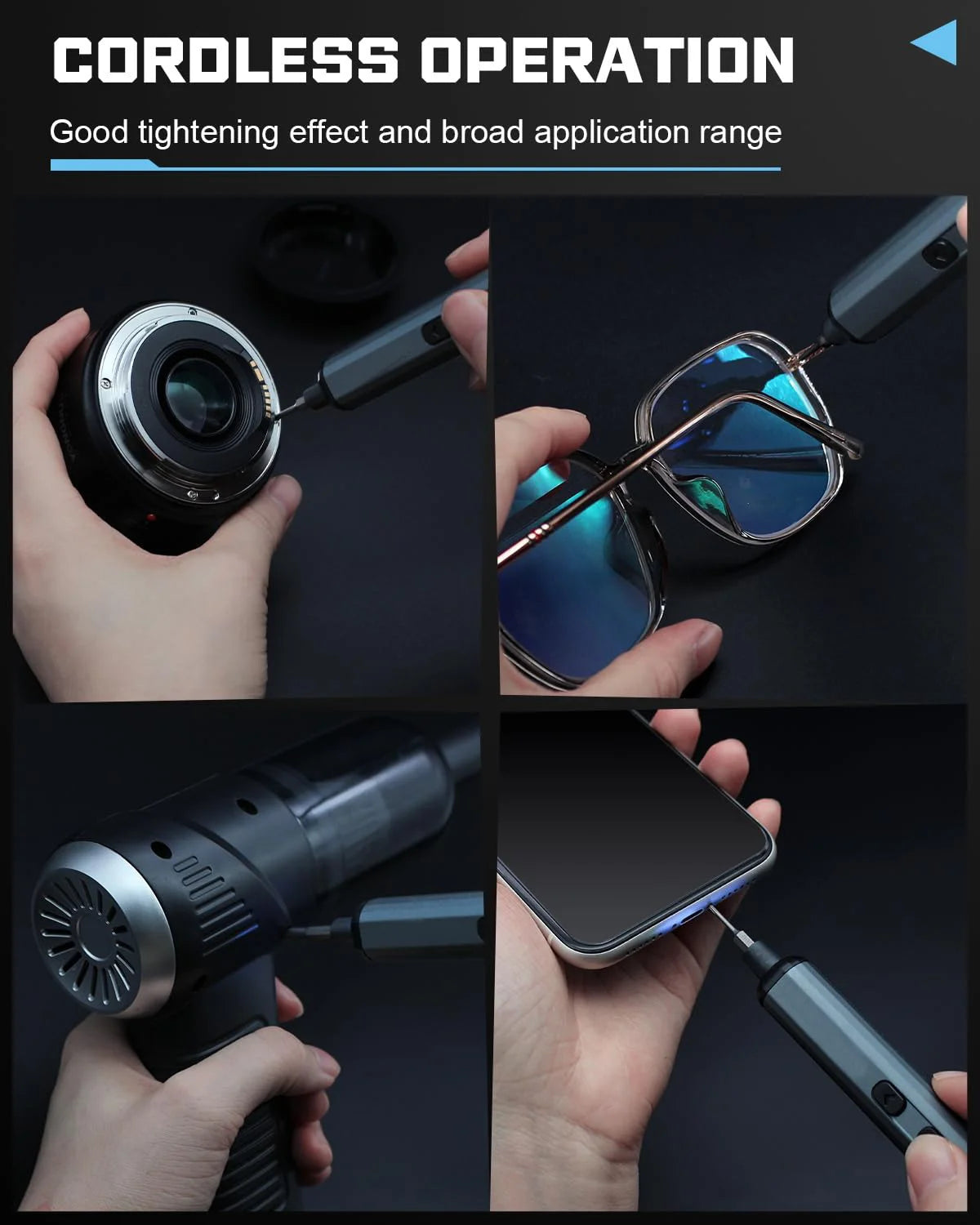 68-in-1 Precision Electric Screwdriver Set with 64 Bits and 5 Torque Settings for iPhone Watch Camera PC