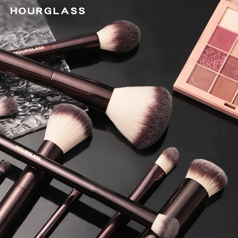 Hourglass Complete Makeup Brush Set for Flawless Application with Foundation Concealer Blush Bronzer Eyeshadow and Eyeliner Brushes