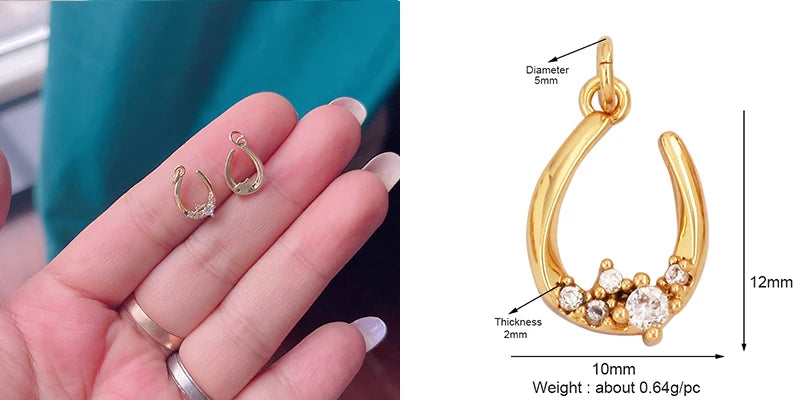 Sweet Colorful Sun Rose Flower Charm Pendant 18K Gold Necklace