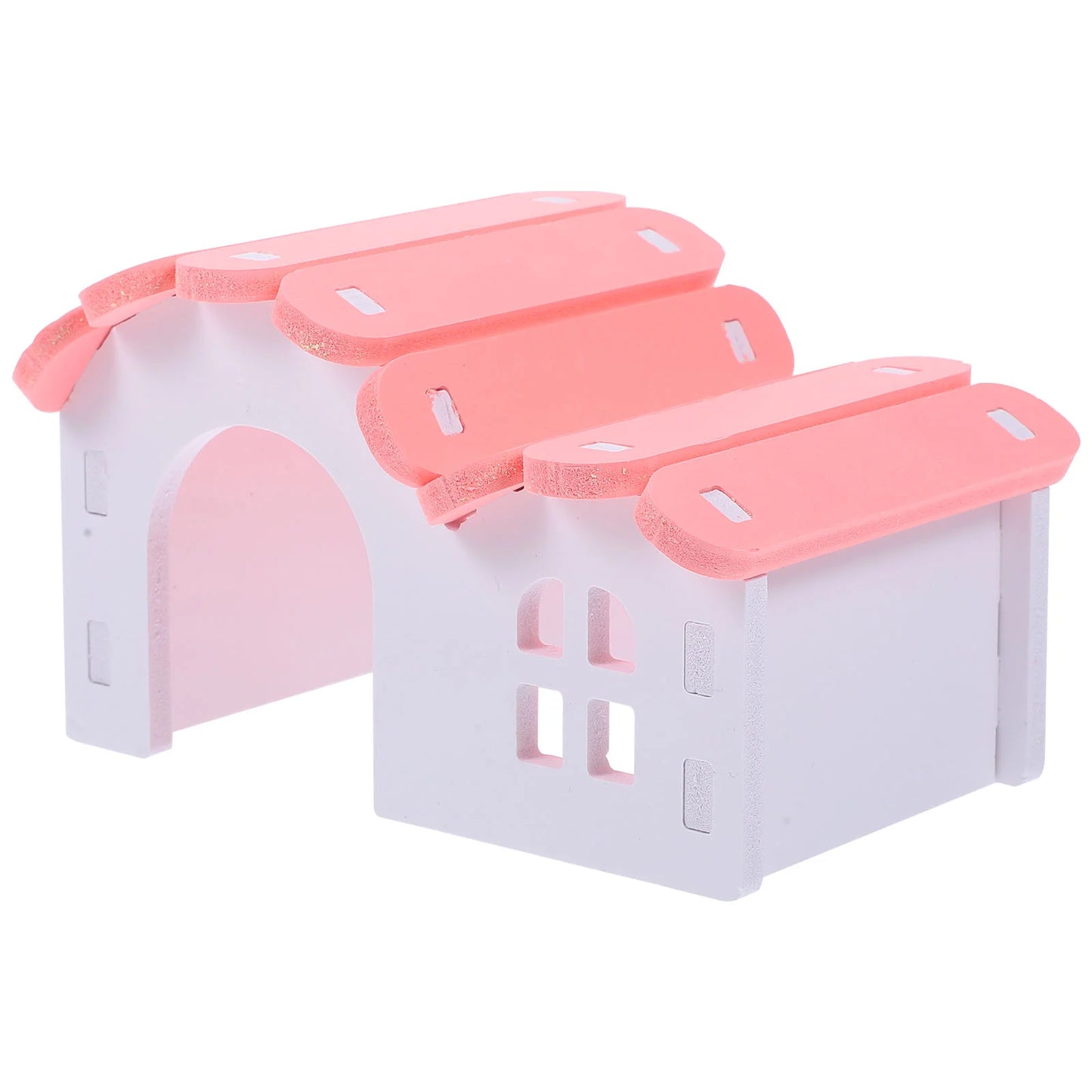 Hamster Maze House PVC Hamster Hideout Hamster Sleeping Hut Guinea Pig Cottage Hamster Cage Accessories Small Pet Cage