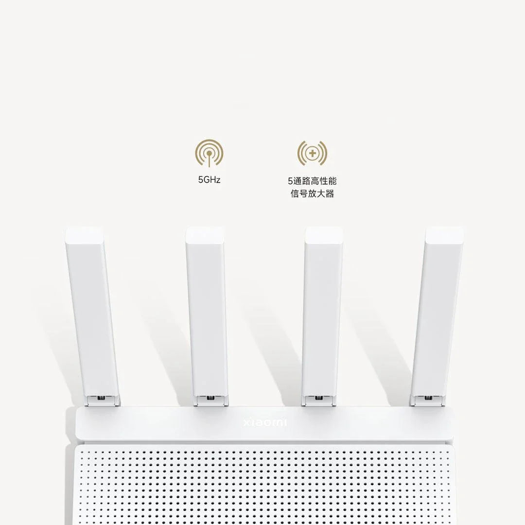 Router Xiaomi AX3000T 2.4G 5G Tecnología de malla WiFi 6 Penetración eficiente en la pared Protección en línea para niños Repetidor de enrutador WiFi