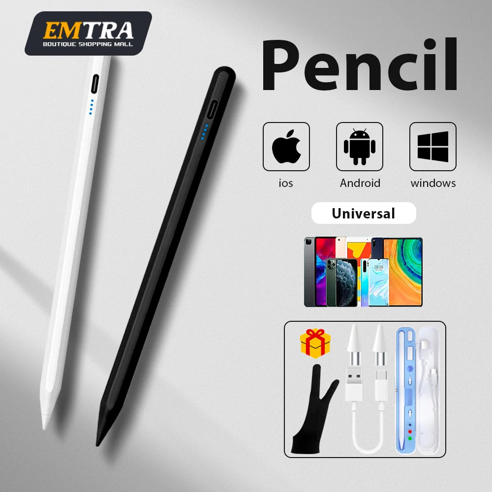 Universal Stylus For Android Ios Windows Ipad Pencil With Magnetic Adsorption Tablet Accessory For Huawei Xiaomi Samsung Pencil