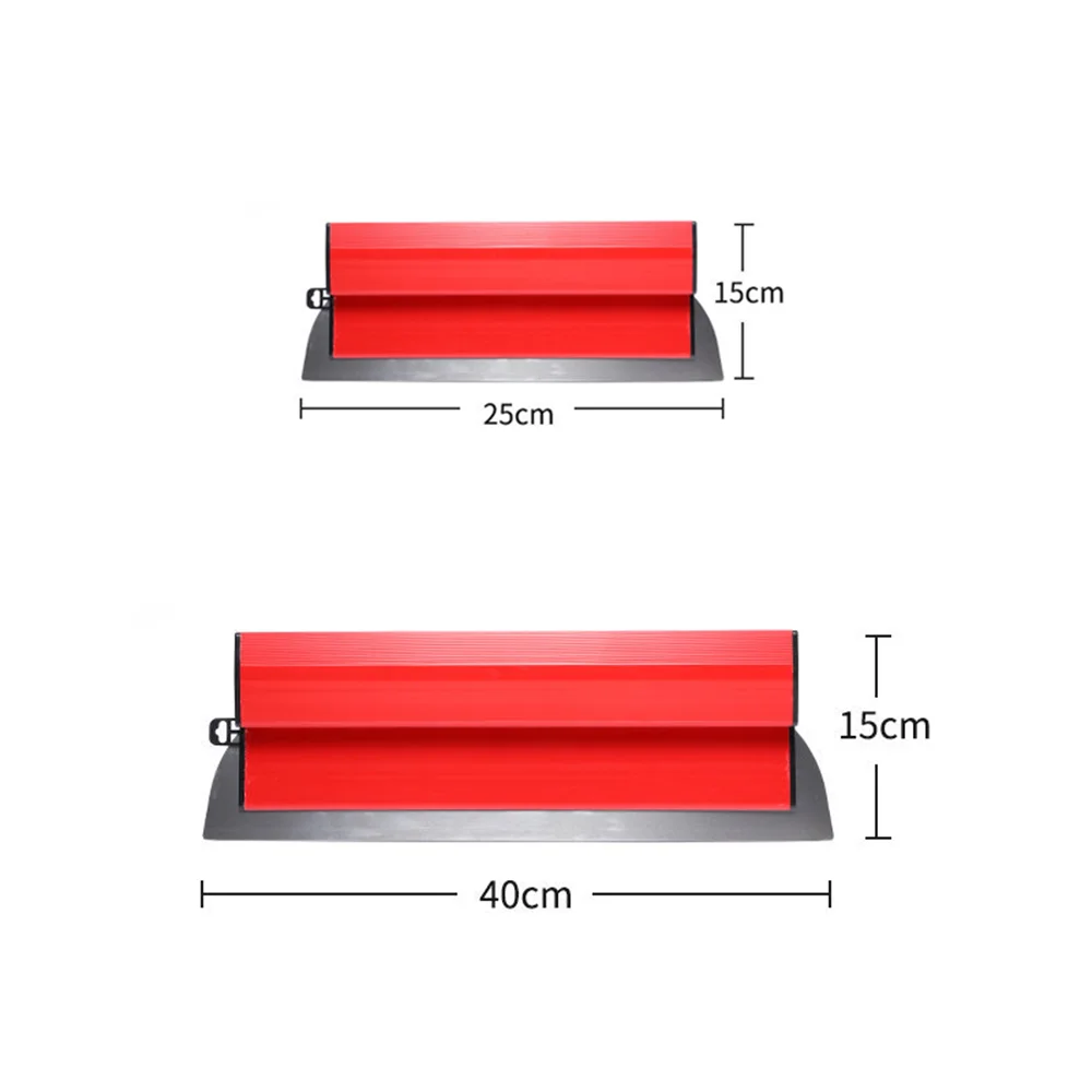 Espátula para alisar paneles de yeso de 25/40 cm, hoja flexible para alisar, para acabado de pintura, herramienta de construcción, herramientas para enlucido de paredes