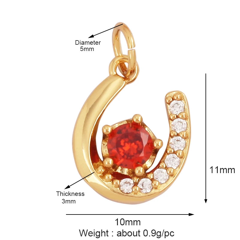 Sweet Colorful Sun Rose Flower Charm Pendant 18K Gold Necklace