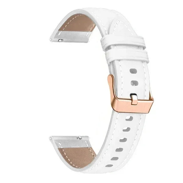 PU Leather Strap For Samsung Watch 6/4/5 40 44mm Pro 45mm Bracelet 20mm Band For Galaxy Watch4 6 Classic/Active2/3 42 43 47 46mm