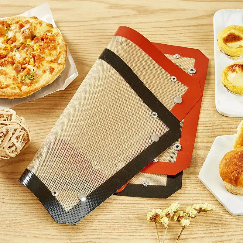 Buyyes Silicone Baking Mat Non Stick Heat Resistant Cookie Tray Leakproof Oven Liner for Easy Baking