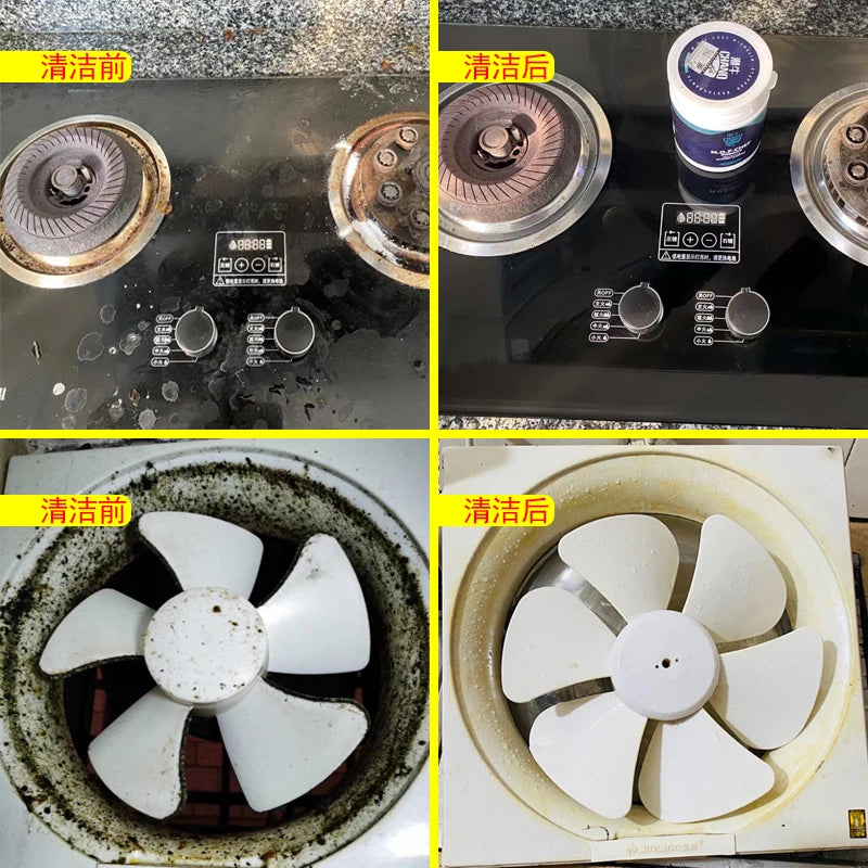 Household Degreasing Powder for Kitchen Extractor Hood Heavy Oil Cleaner Concentrated Grime Remover Chef Approved