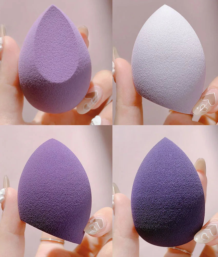 4pc/8pc Soft Makeup Sponge Set for Dry Wet Dual Use Beauty Tool