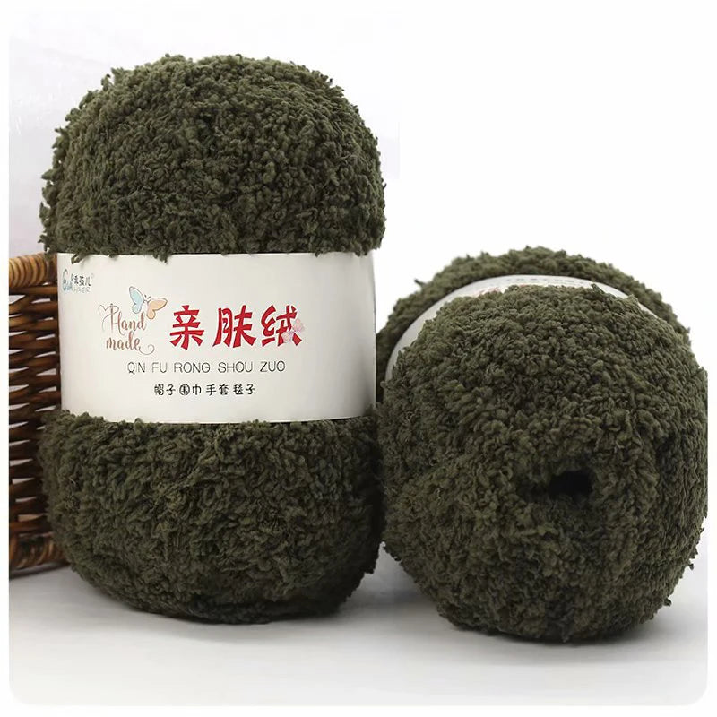 50g/Set Chenille Yarn Soft Coral Velvet for Knitting DIY