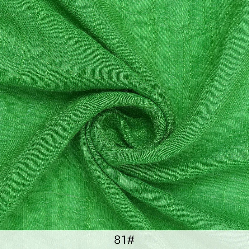 Solid Color Imitation Hemp Bamboo Crepe Fabric 5M 2M 1M 0.5M Soft Breathable Vibrant DIY Dress Gauze Curtain Bedding