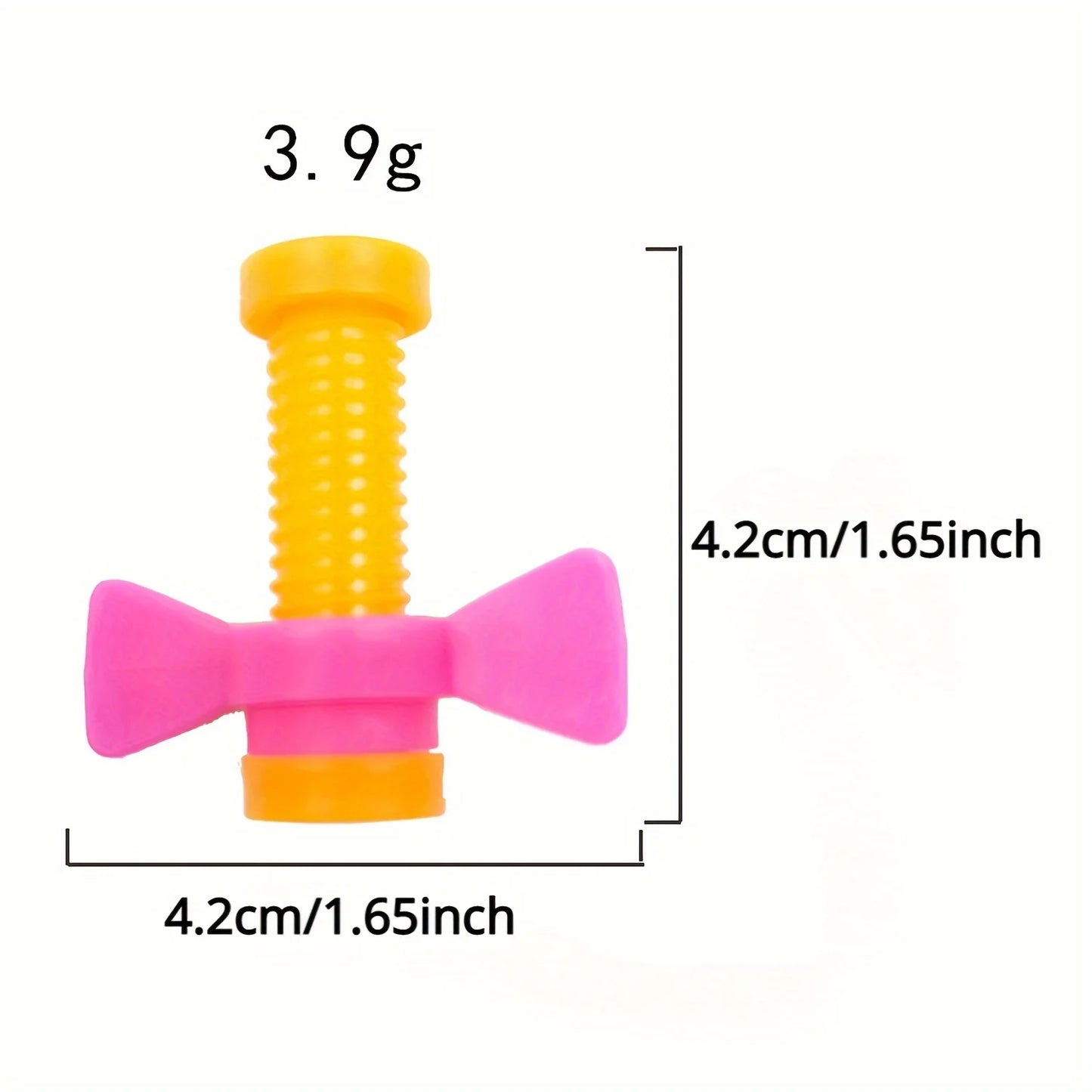 Colorful Interactive 4pcs Parrot Cage Toys - Bolt & Wing Nuts Design For Conures, African Greys & More Foot Talons
