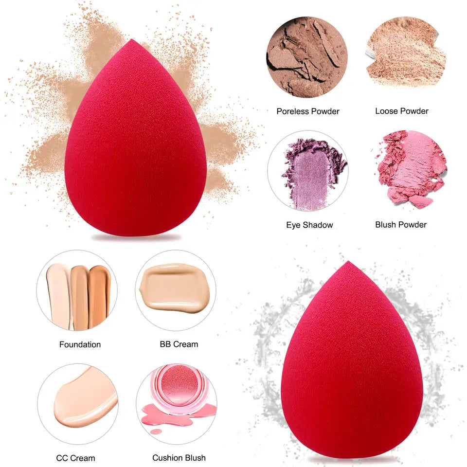 10/20/50/100Pcs Sponge Cosmetic Puff Bulk Beauty Egg Set